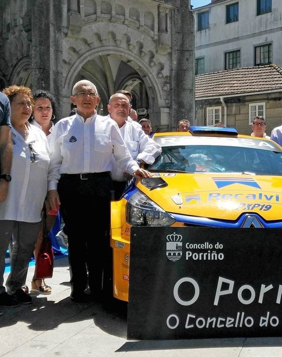 Fernando Mouriño, en la presentación del rally realizada en O Porriño.