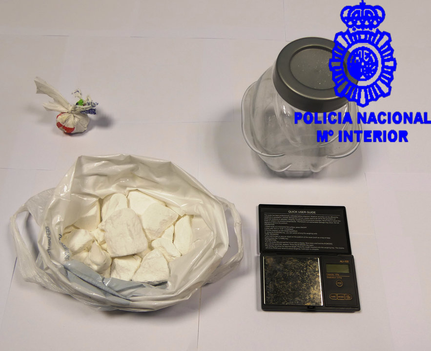 La droga intervenida hubiera alcanzado un valor en el mercado ilícito de más de 77.000 euros