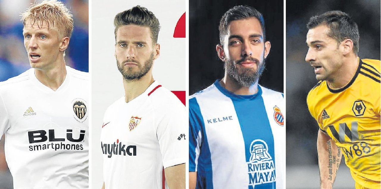 Daniel Wass, Sergi Gómez, Borja Iglesias y Jonny Castro se han clasificado con sus nuevos equipos para jugar en Europa