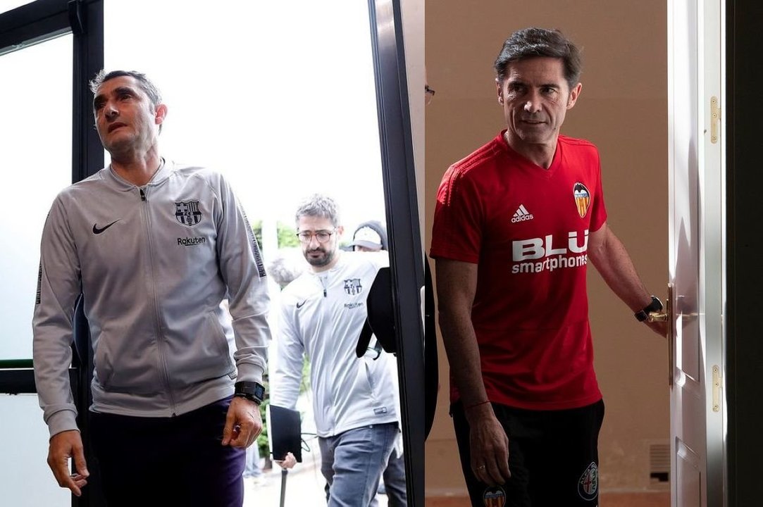 Marcelino García Toral, técnico del Valencia, y Ernesto Valverde, su homólogo del Barça, están en el umbral de una final