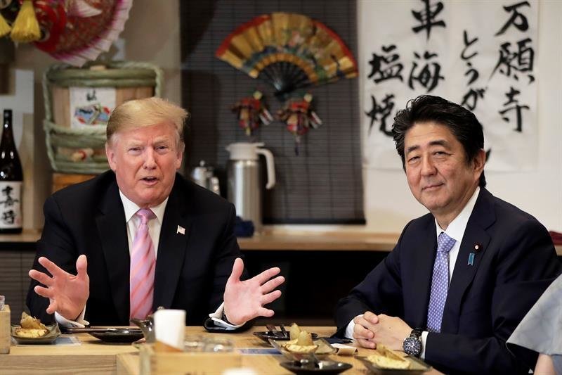 Donald Trump  y Shinzo Abe