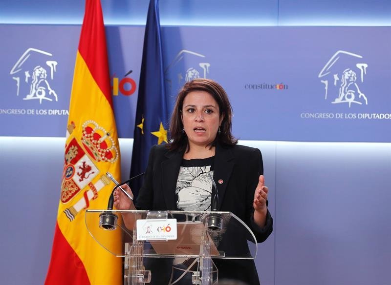 La portavoz parlamentaria del PSOE, Adriana Lastra