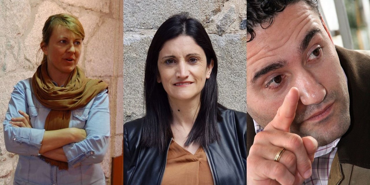 Loli Castiñeira, MS., Verónica Tourón, PSOE. y Santiago R. Davila, PP