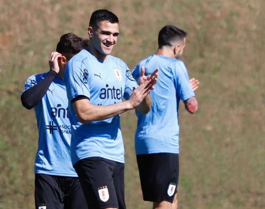 Maxi Gómez se encuentra estos días concentrado con la selección de Uruguay en la Copa América.