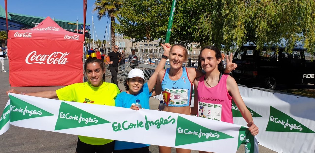 Las ganadoras, Karen Castro (4ª), Dolly García (3ª), Cristina Estévez (2ª) y Aldara Fonseca (1ª)