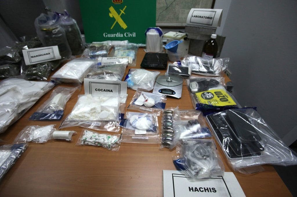 Imagen de la droga intervenida en la Operación “Gaijo”, que llegará a juicio en Ourense.