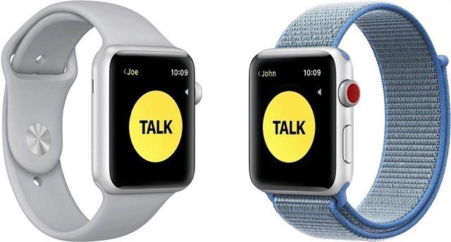 Función de 'Walkie-Talkie' en Apple Watch