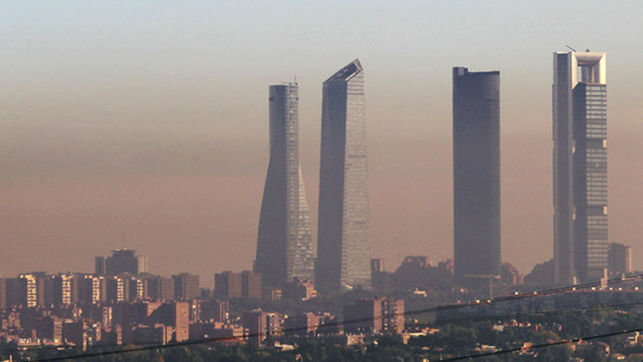 La contaminación en Madrid se puede observar a simple vista