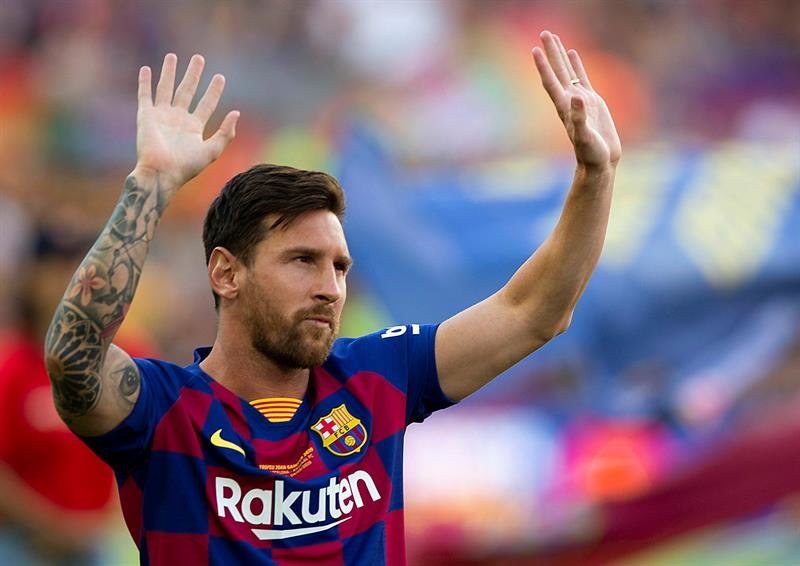 El capitán y delantero argentino del FC Barcelona, Leo Messi
