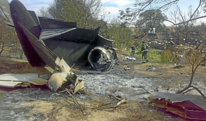 Los restos del vuelo JK5022 de Spanair