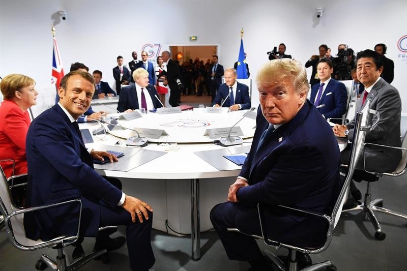 Una sesión de trabajo del G7