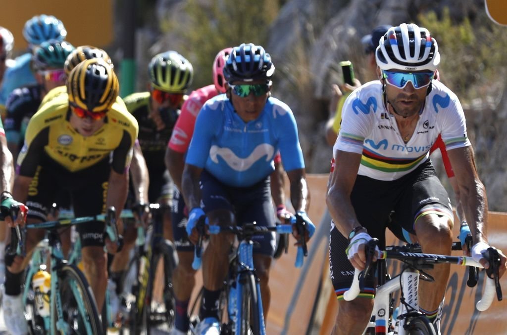 Nairo Quintana y Alejandro Valverde, dos protagonistas de la etapa.