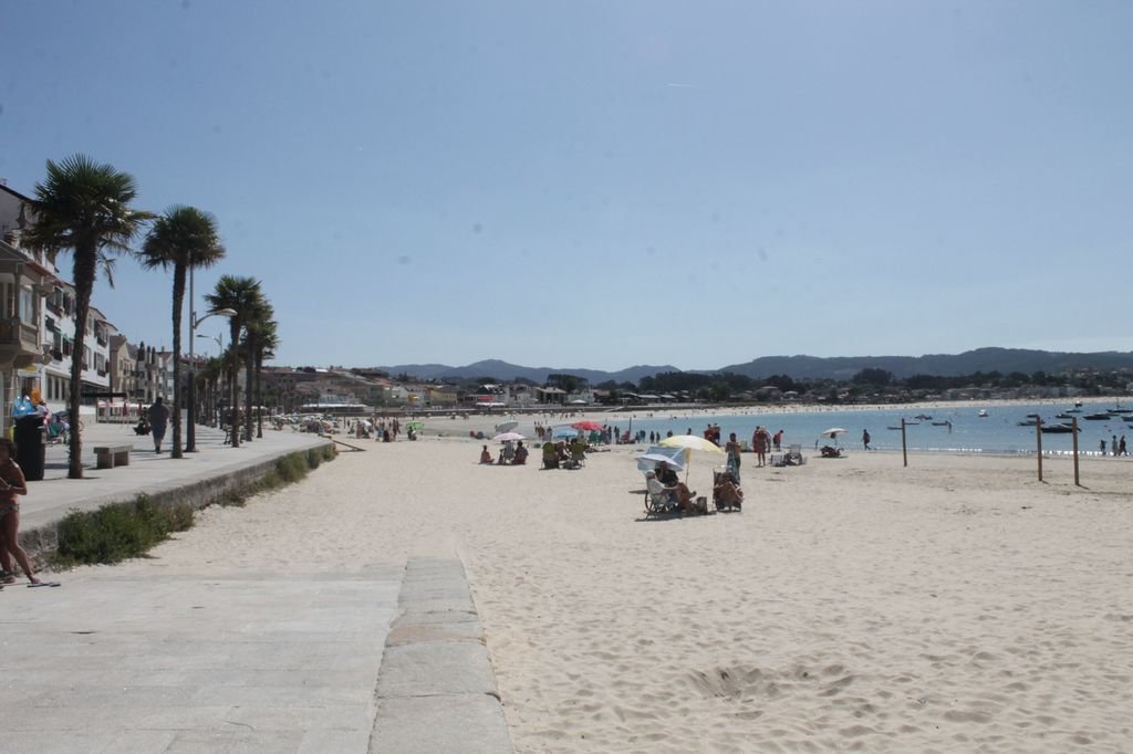 La playa de Panxón fue la que menos incidencias registró en los meses de la temporada de baño.