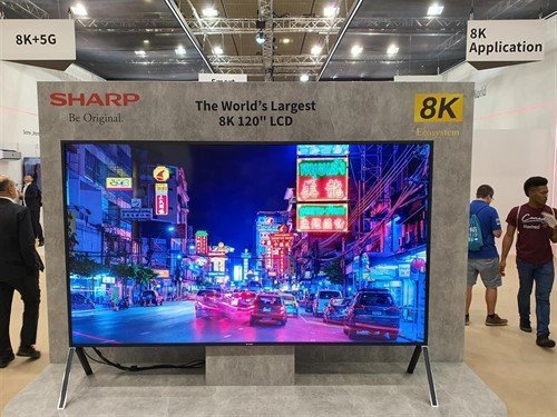 Televisor LCD de 120 pulgadas 8K de Sharp expuesto en IFA 2019