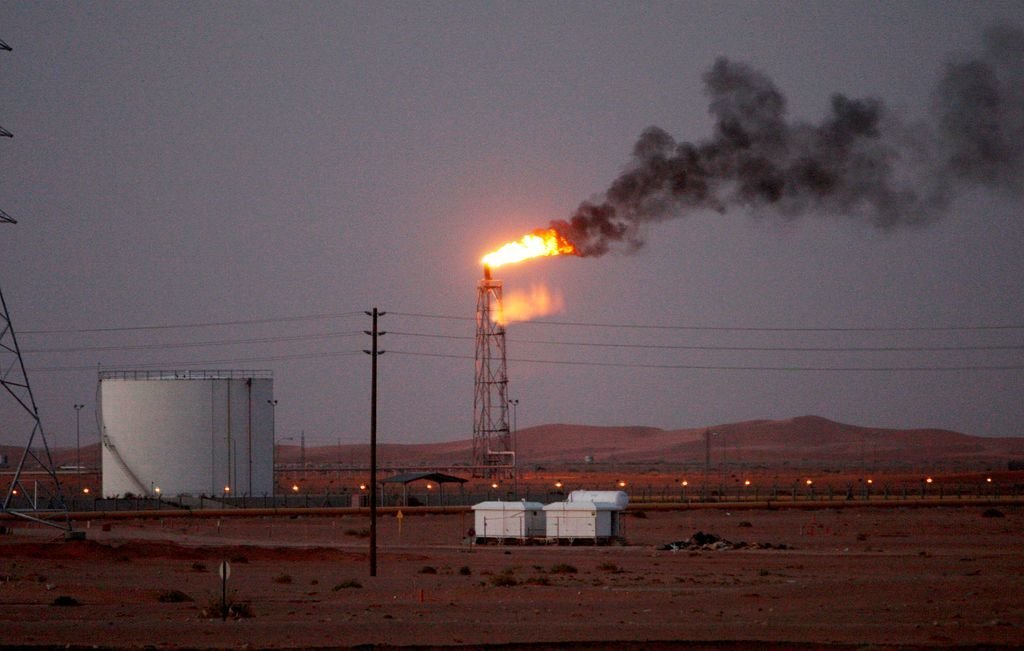 Campo petrolífero de Khurais en Arabia Saudí, uno de los dos atacados por drones de rebeldes hutíes.