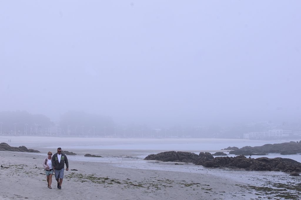 La niebla hunde las temperaturas: 17 grados en la costa