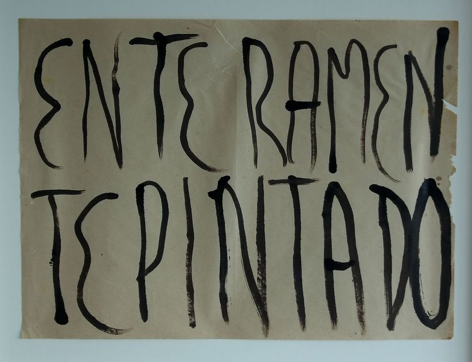 La obra sin título, realizada de 1996, formará parte de la exposición de Berta Cáccamo en Cambados.