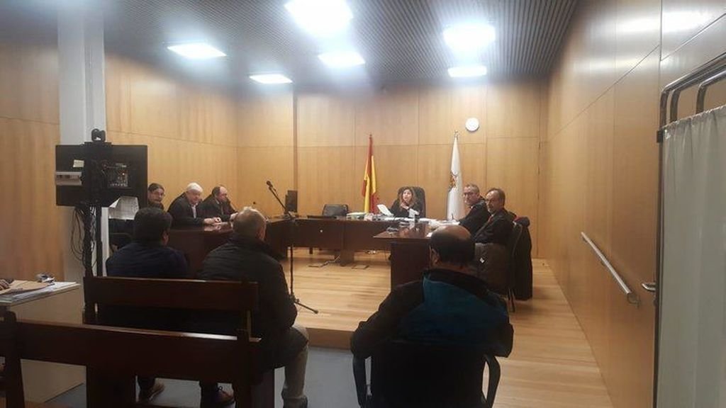 Imagen de la vista de conformidad que se celebró en febrero pasado en Ourense.
