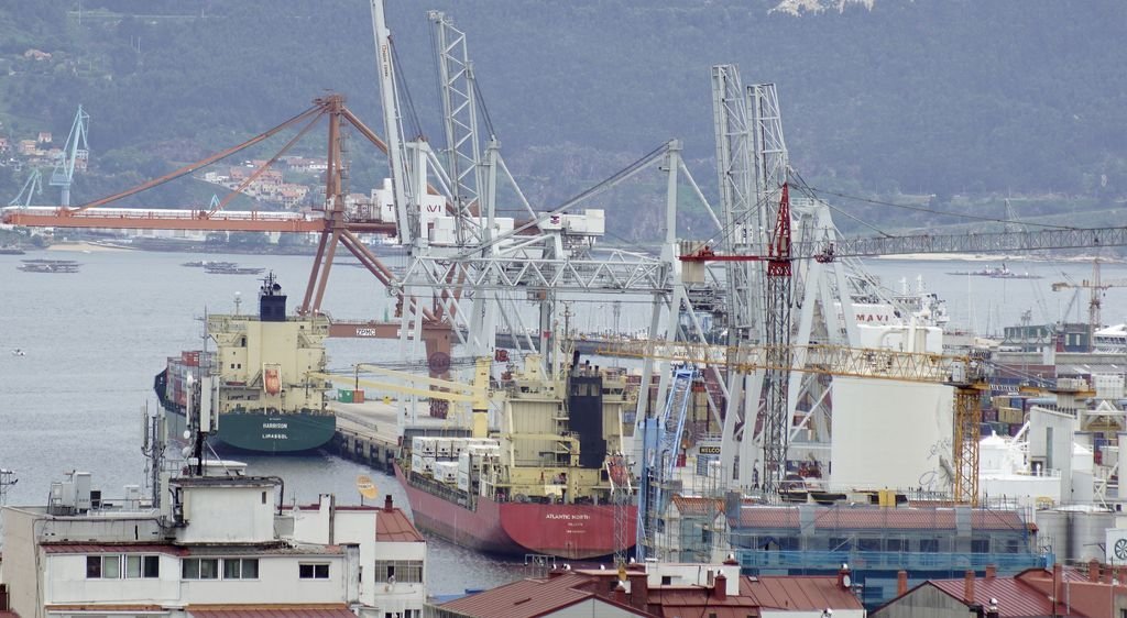 El Puerto de Vigo es el principal punto de entrada y salida de mercancías de las empresas de Galicia, que este año se está viendo afectado por la caída de la automoción.