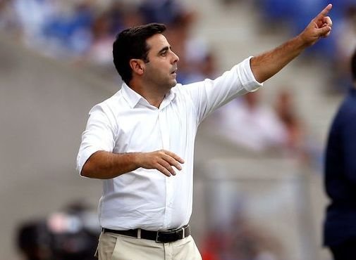 El entrenador del Espanyol, David Gallego, el pasado domingo.