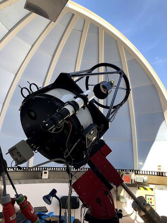 El telescopio del Observatorio de Forcarei.