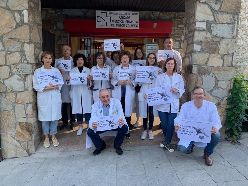 Los centros de salud de toda Galicia salieron a la calle para protestar por su situación.