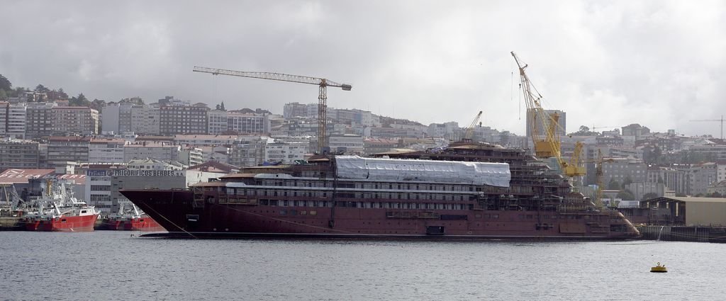 La construcción del crucero de lujo para Ritz-Carlton está paralizada desde que Barreras solicitó preconcurso de acredores.