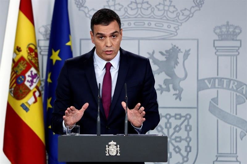 El presidente del Gobierno en funciones, Pedro Sánchez,