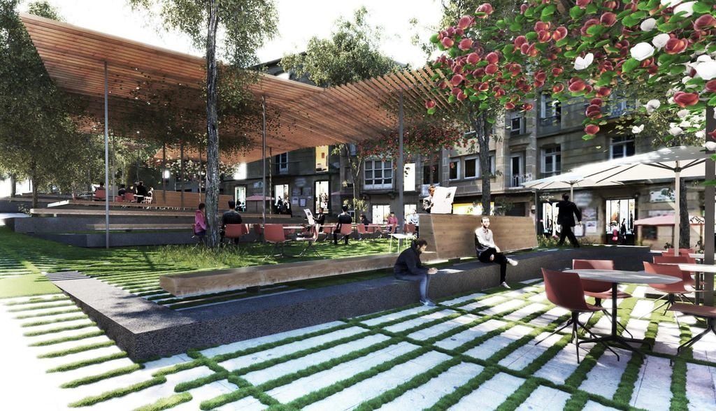 Una plaza, jardines con pérgola son la propuesta para la nueva Ronda de Don Bosco.