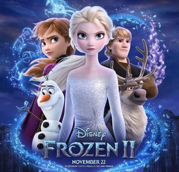 El cartel de la película &#34;Frozen II&#34;.