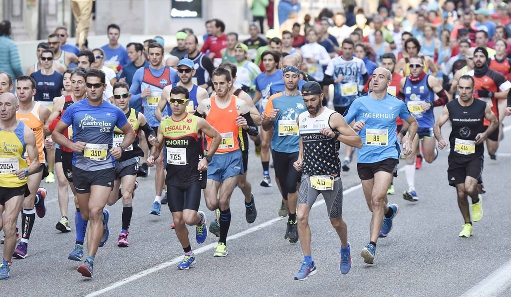 Imagen de la anterior edición de la Media Maratón de Vigo, disputada en el año 2017 por el casco urbano.