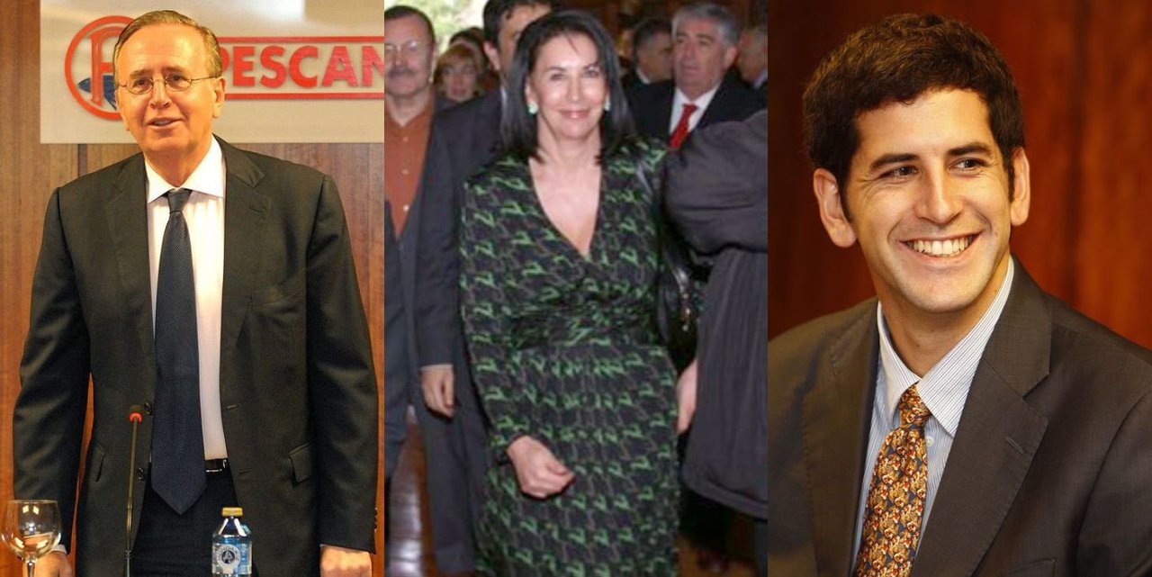 Manuel Fernández Sousa, Rosario Andrade y Pablo Fernández Andrade