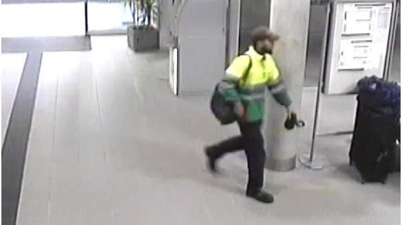 Imagen de las cámaras de seguridad de la estación del presunto abusador del tren
