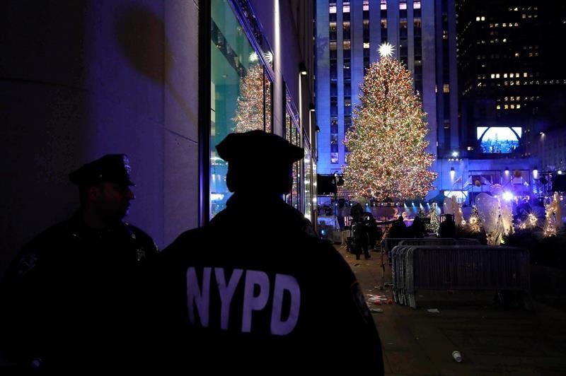 Nueva York con encendido del árbol del Rockefeller Center