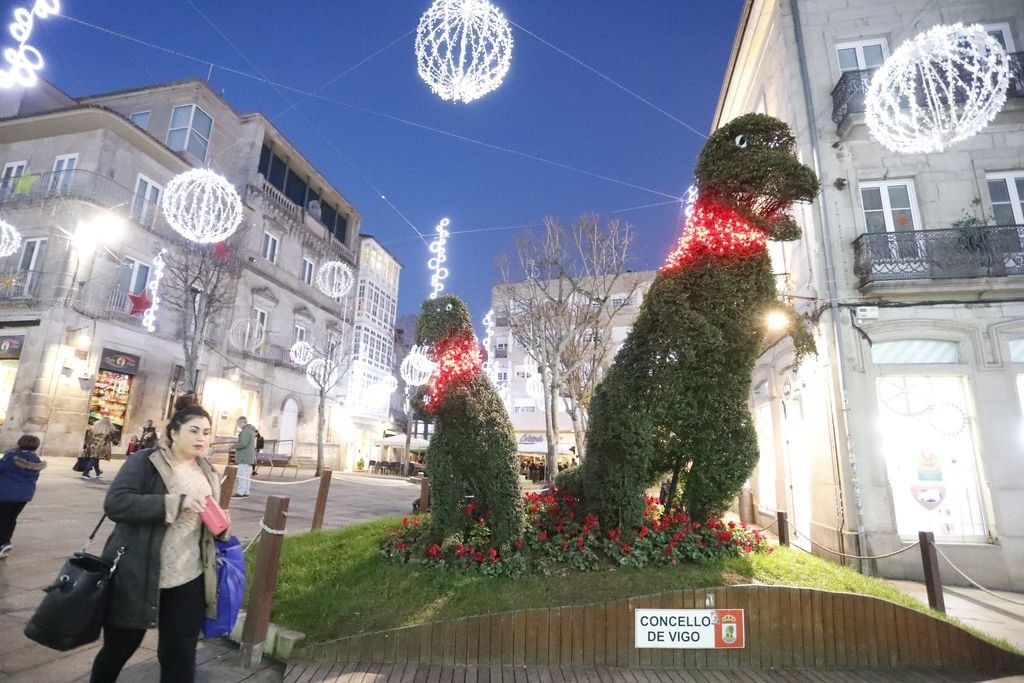El dinoseto tiene competencia feroz en la Navidad de Vigo.