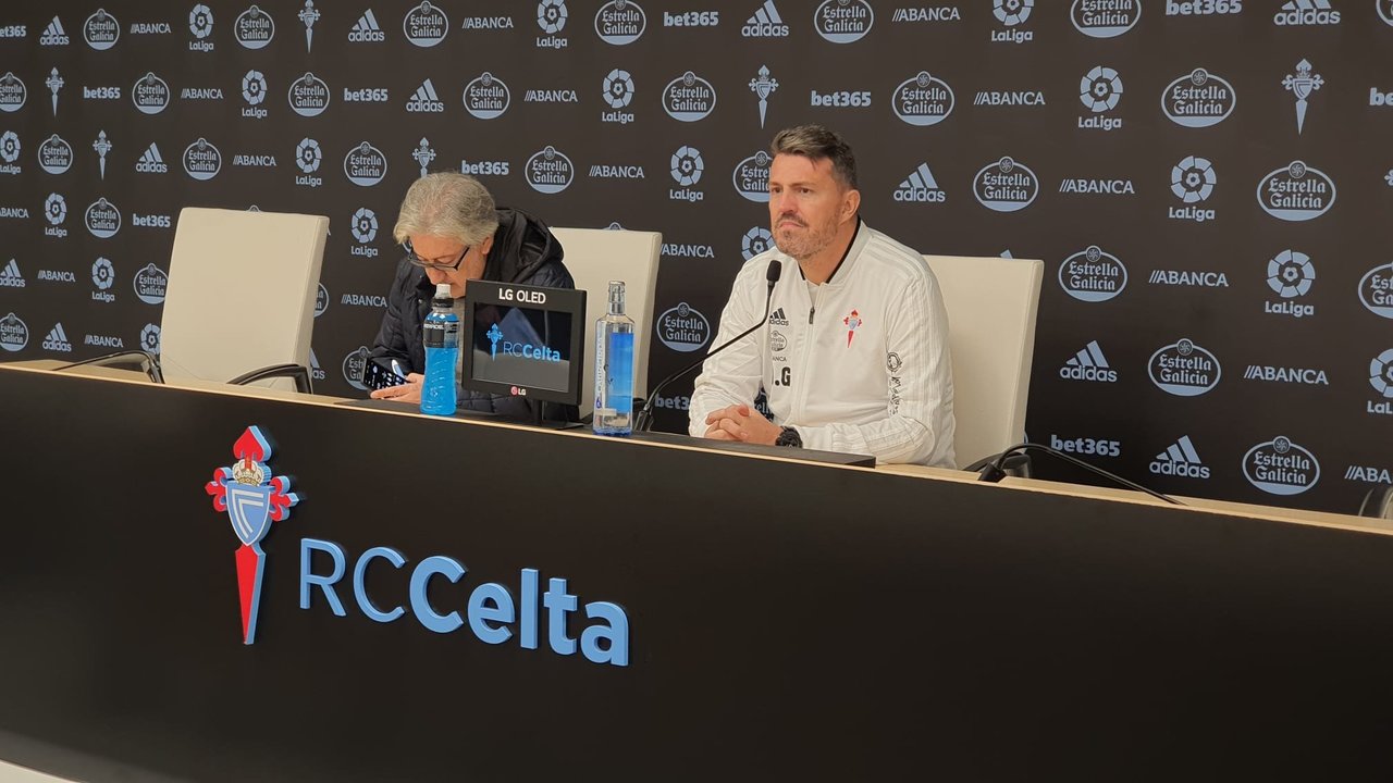 El entrenador del Celta, Óscar García // JV Landín