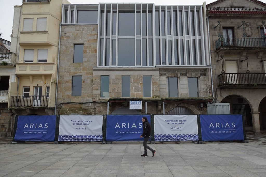 El edifico de la Universidad de Vigo en O Berbés, listo para su apertura.
