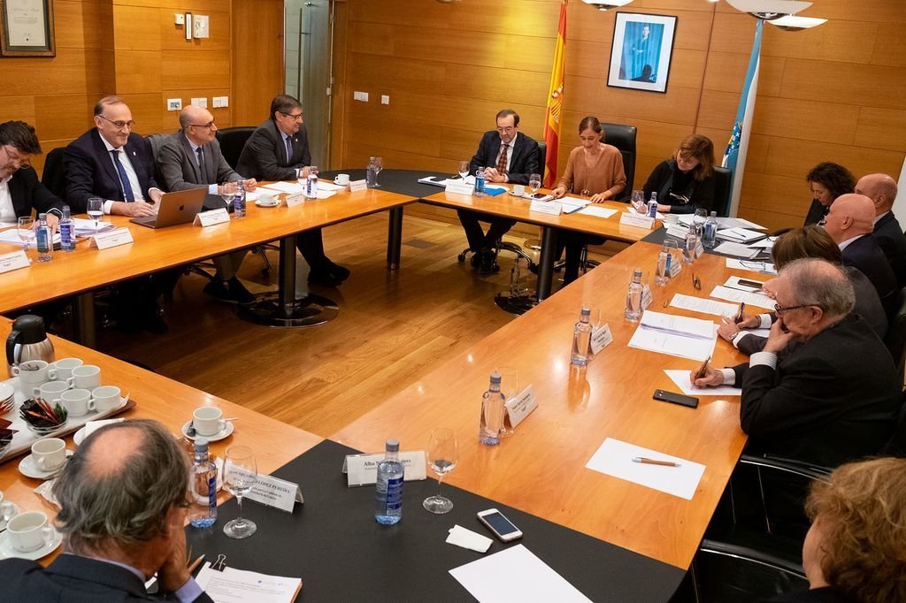 La reunión del Consello Galego de Universidades se celebró ayer en Santiago.
