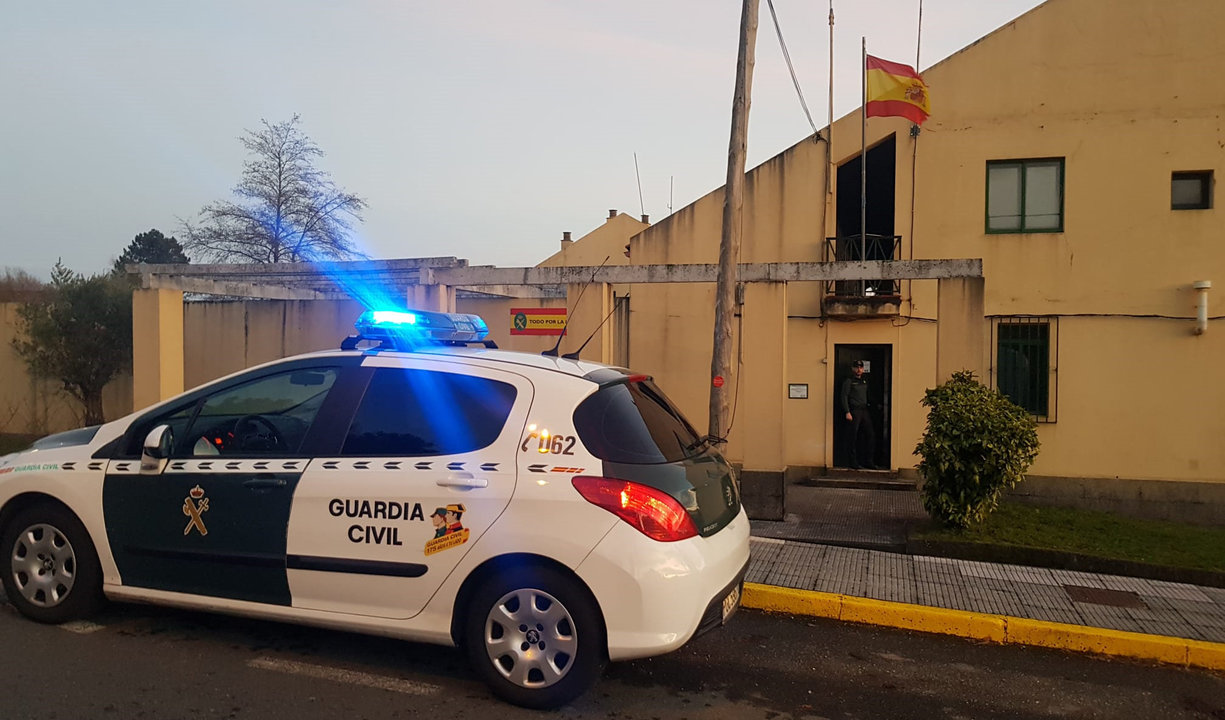 El cuartel de la Guardia Civil  en A Cañiza