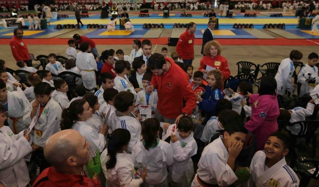 Niko Sherazadishivili acudió a la fiesta del judo en 2018.