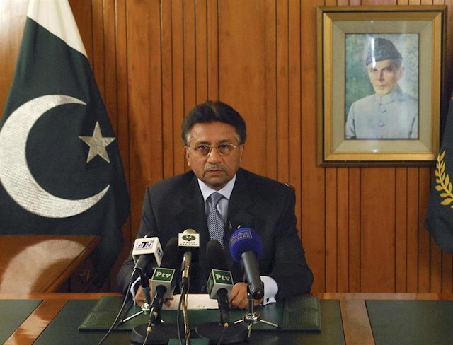 El expresidente de Pakistán Pervez Musharraf