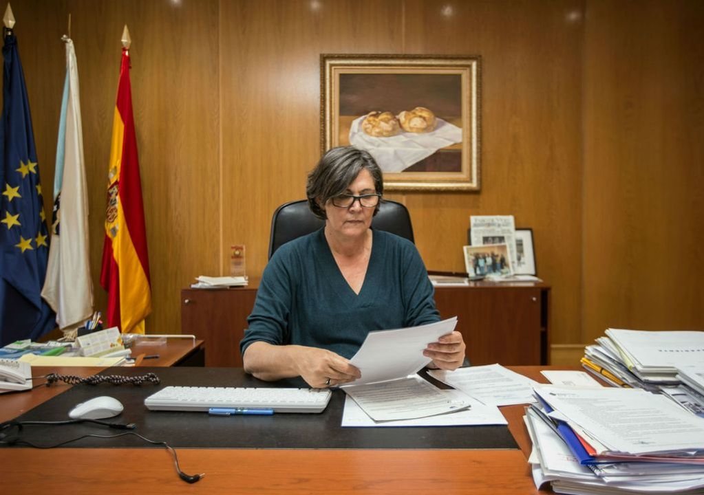 La alcaldesa de O Porriño, Eva García de la Torre.