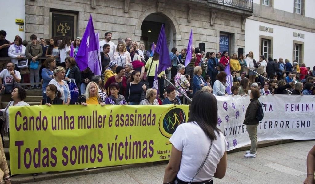 Una de las últimas concentraciones en Vigo, en 2019, contra la violencia machista.