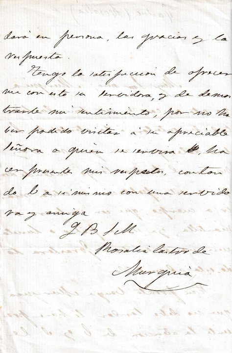 Carta inédita de Rosalía de Castro a José Villaamil y Castro.