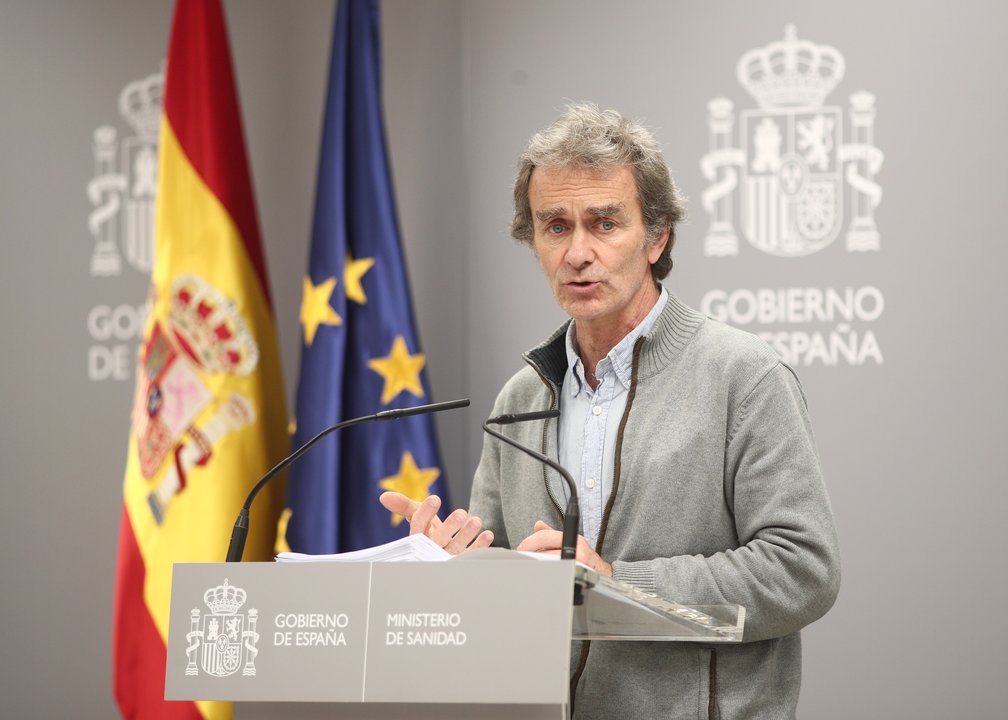 El director del Centro de Coordinación de Alertas y Emergencias Sanitarias, Fernando Simón, comparece tras la reunión del Comité de Seguimiento del coronavirus por los casos confirmados de pacientes infectados con el virus en Madrid