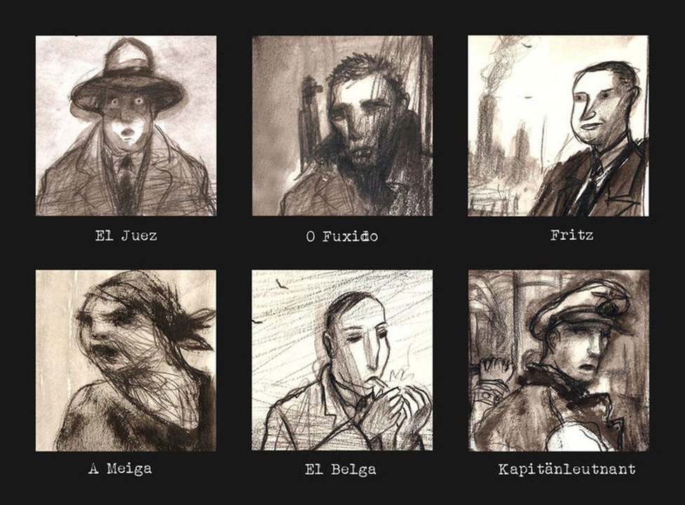 Seis de los protagonistas de la novela gráfica “Kartoffel.