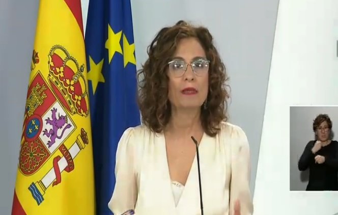 La portavoz del Gobierno, María Jesús Montero, tras el Consejo de Ministros