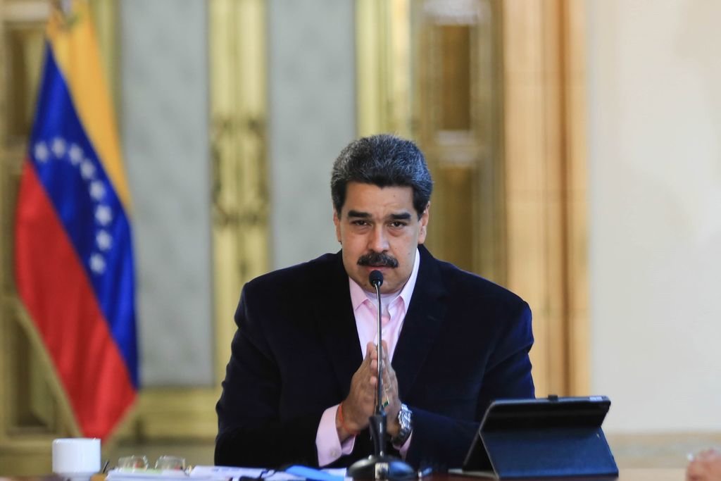 Maduro se dirige ayer a sus conciudadanos en una alocución televisada sobre el coronavirus.