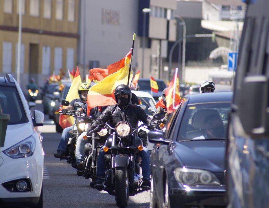 La marcha, ayer en Vigo.