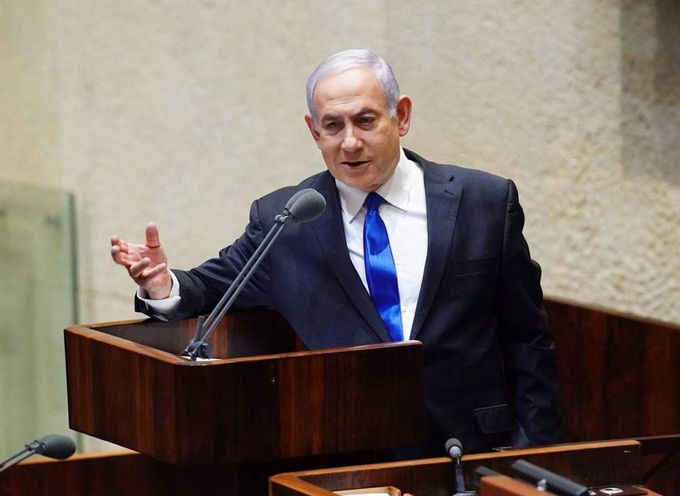 El primer ministro israelí, Benjamin Netanyahu, durante una reciente intervención parlamentaria.